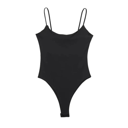 Backless Fitted Bodysuit Sheyln