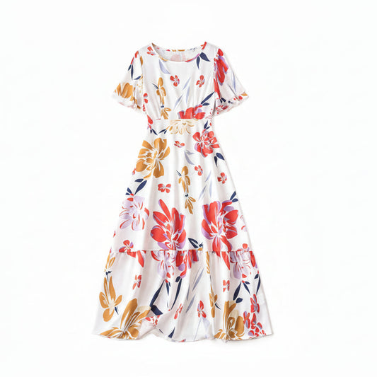 French Frill Maxi Dress Sheyln