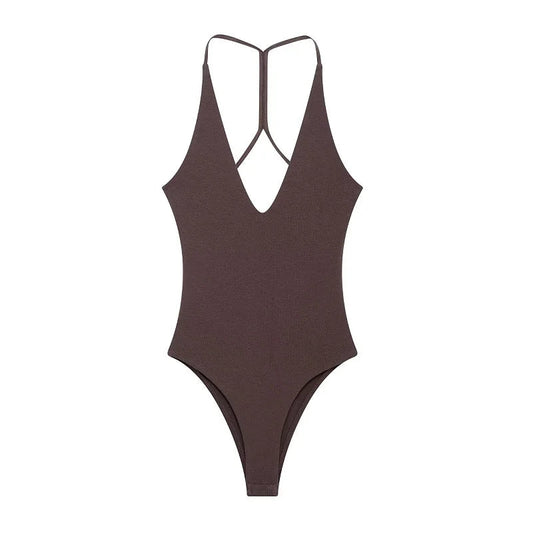Slip Bustier Backless Bodysuit Sheyln