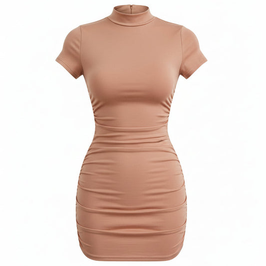 Pleated Mini Dress Sheyln