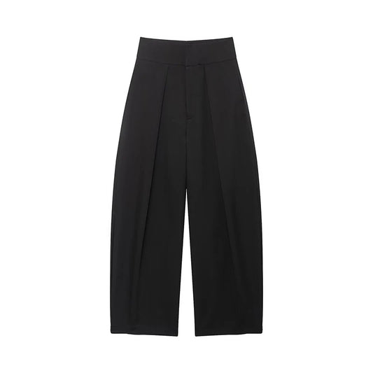 Pleated Wide Leg Trouser