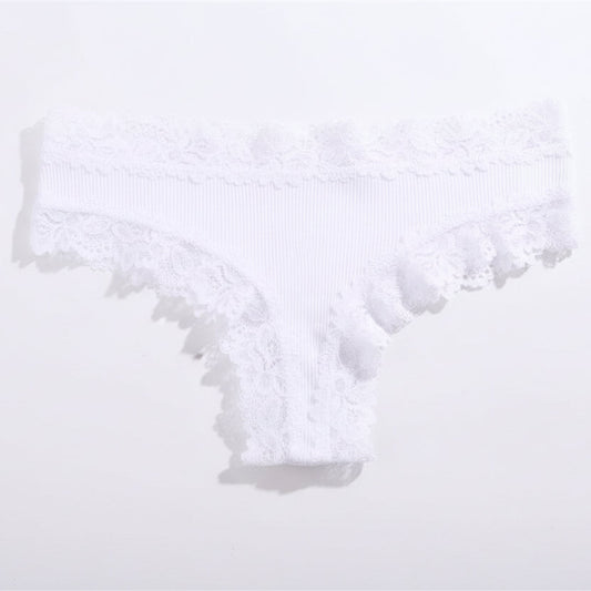 Floral Lace Cotton Briefs 3-Pack Sheyln
