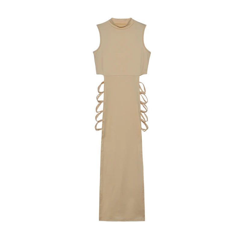 Criss Cross Cut Out Bodycon Dress Sheyln