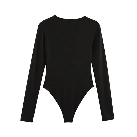 Bustier Long Sleeve Bodysuit Sheyln