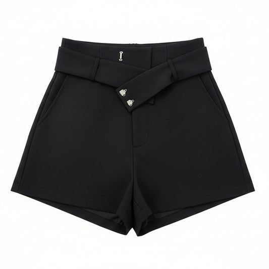 Black High-Waisted Shorts Sheyln