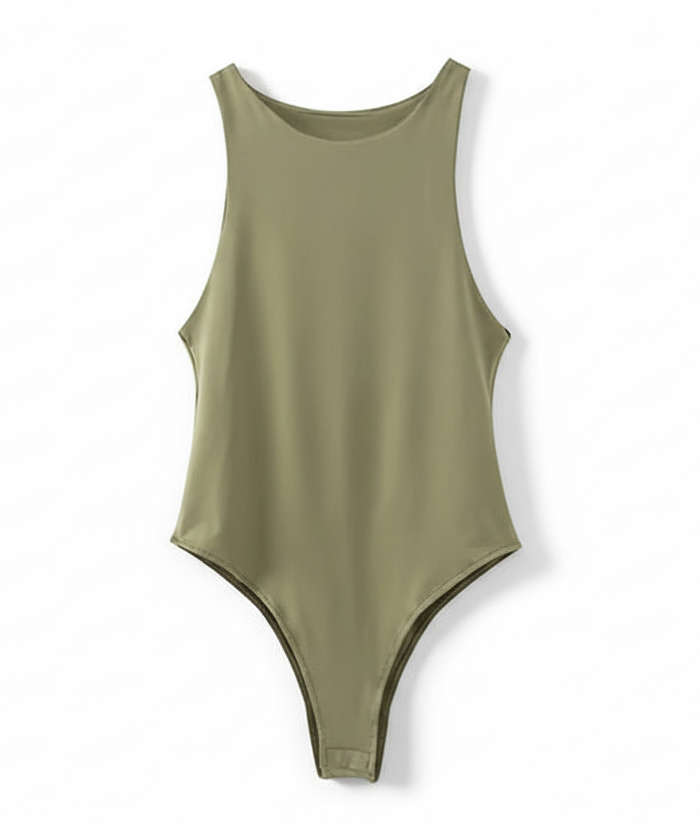 Slim Fit Sleeveless Bodysuit Sheyln
