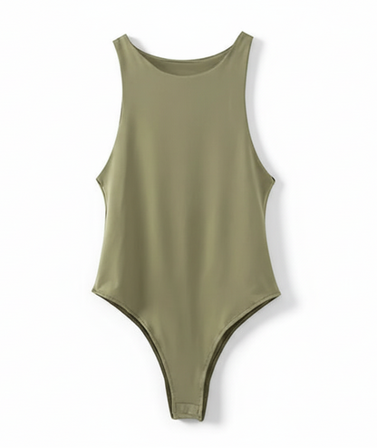 Slim Fit Sleeveless Bodysuit Sheyln