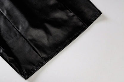 Strapless Leather Mini Dress Sheyln