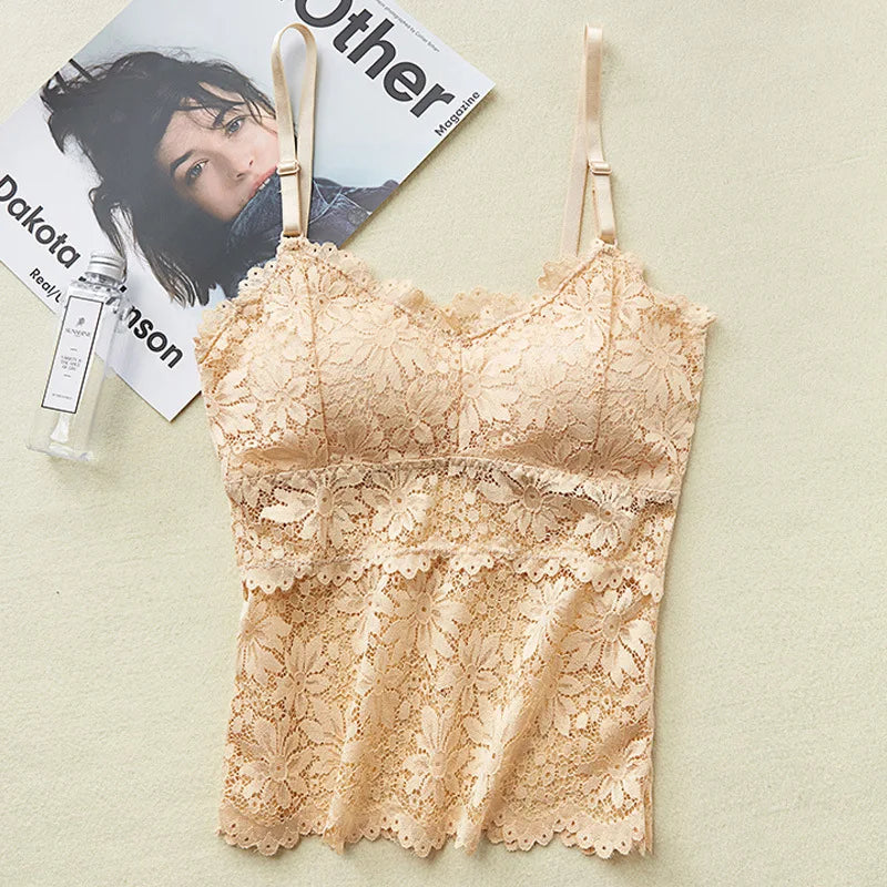 Floral Lace Wire-Free Bralette Sheyln