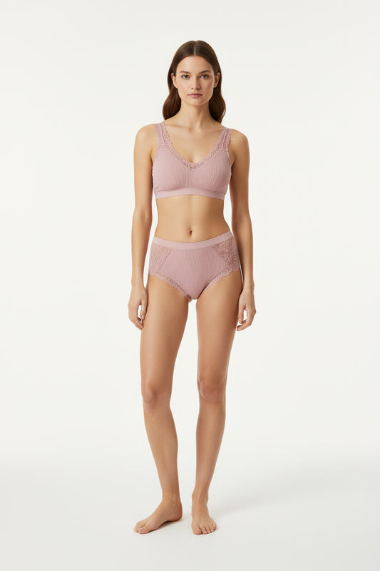 Low-Rise Lace Trim Briefs 3-Pack