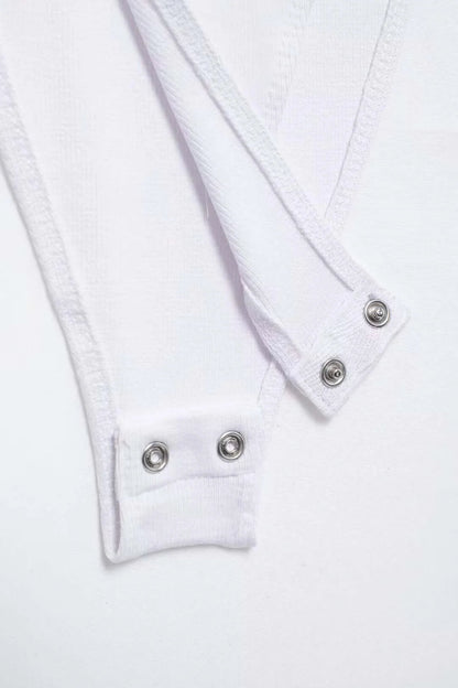 Ribbed Snap-Button Bodysuit Sheyln