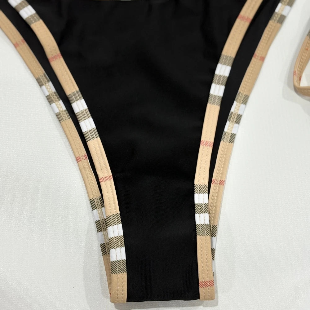 Stripe Halter Bikini Set Sheyln