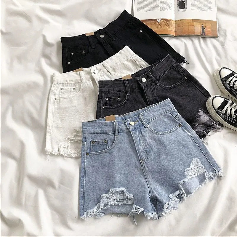 Distressed Denim Short