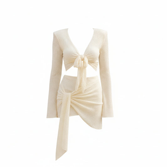 3-Piece High Waist Split Bikini Set