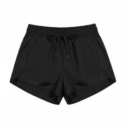 Elastic Sports Shorts with Pockets