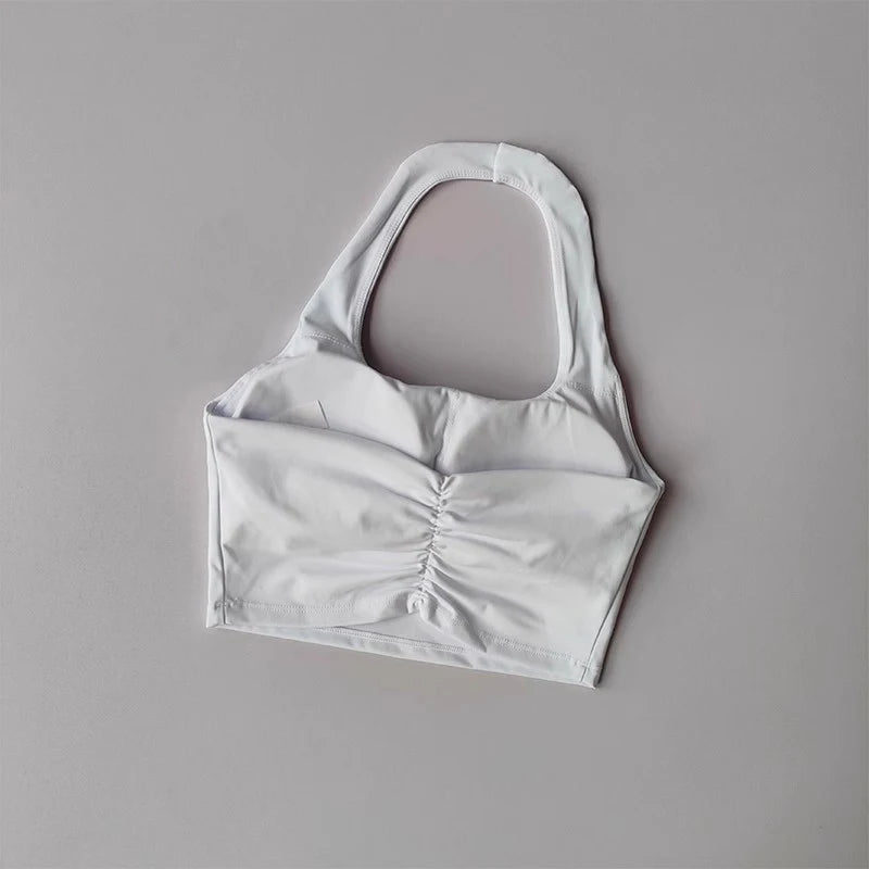 Backless Athletic Crop Bra Sheyln