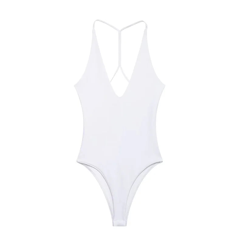 Slip Bustier Backless Bodysuit Sheyln