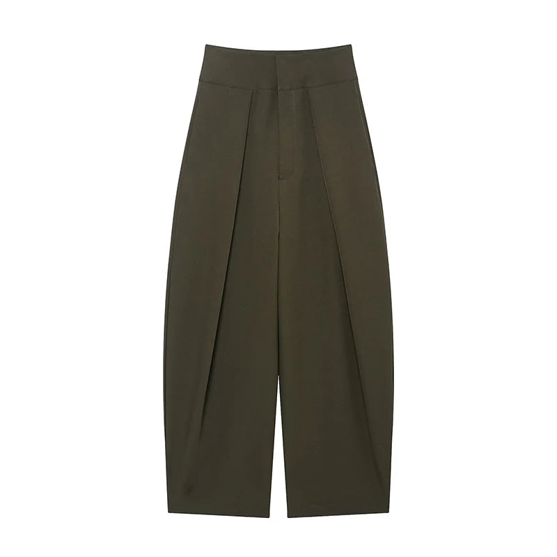 Pleated Wide Leg Trouser