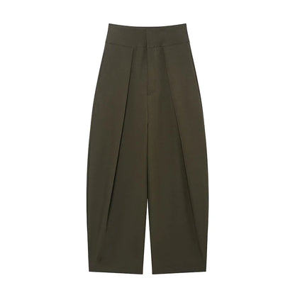 Pleated Wide Leg Trouser