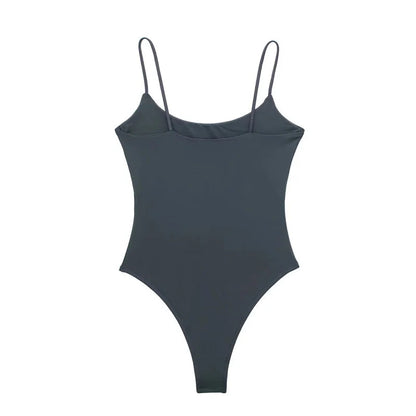 Backless Fitted Bodysuit Sheyln