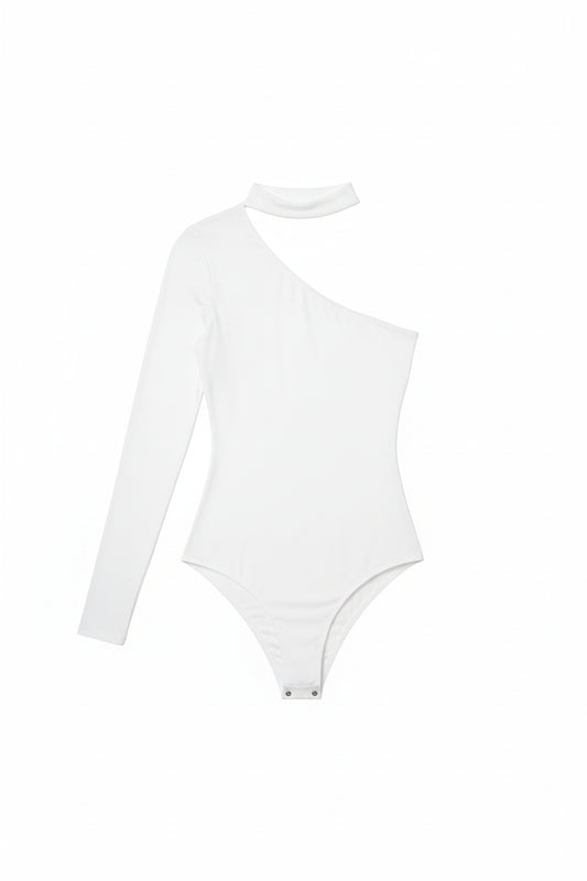 Vintage Long Sleeve Bodycon Bodysuit