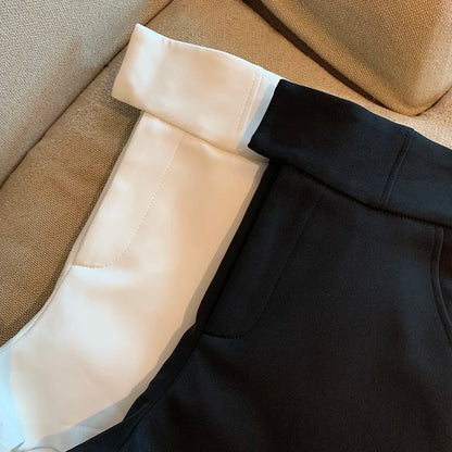 Black High-Waisted Shorts