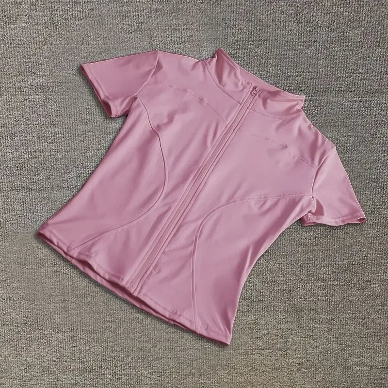 Zip-Front Active Top Sheyln