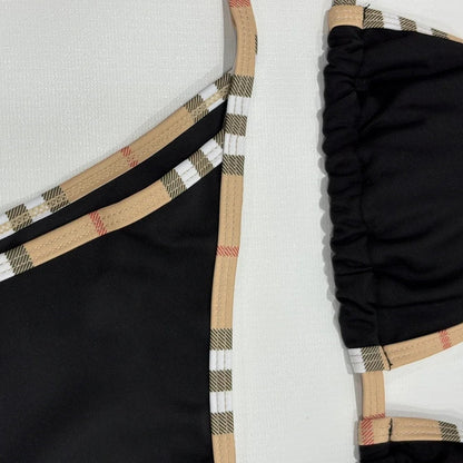 Stripe Halter Bikini Set Sheyln