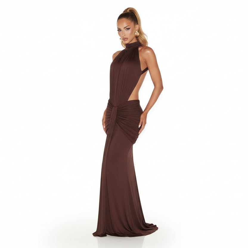 Luxe Backless Maxi Dress Sheyln