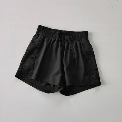 High-Waist 2-in-1 Yoga Shorts Sheyln