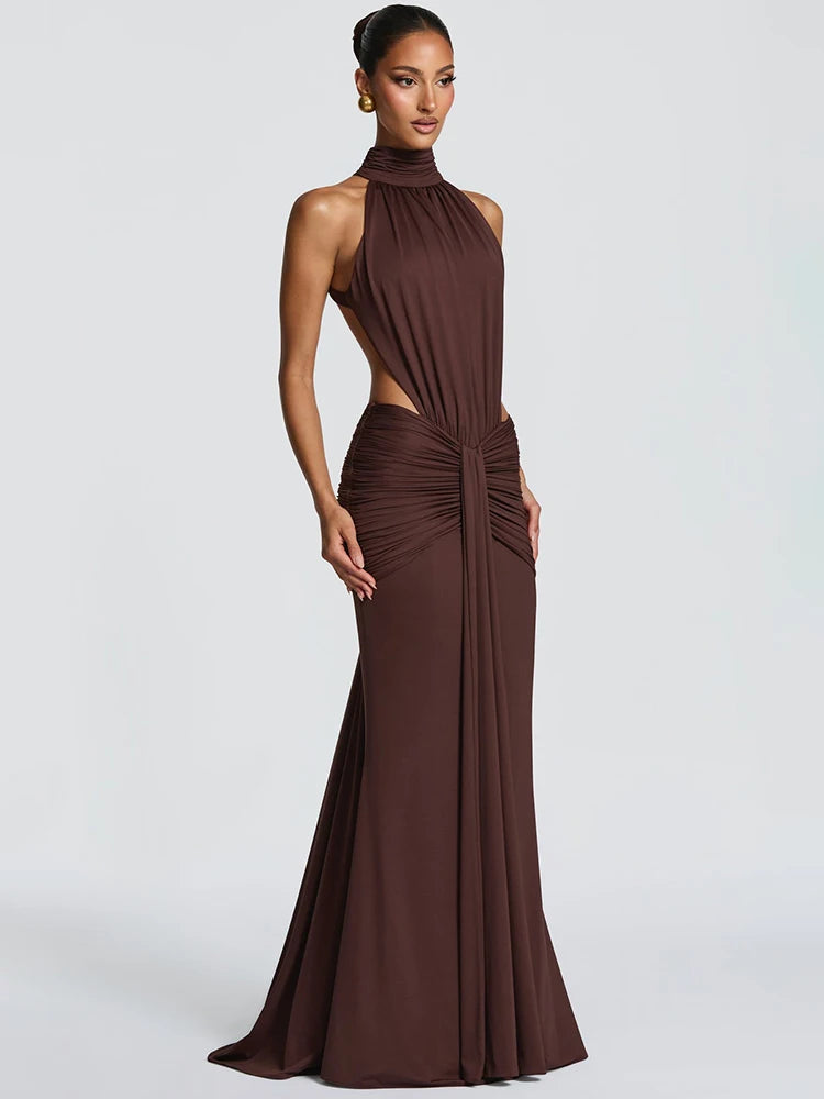 Luxe Backless Maxi Dress Sheyln