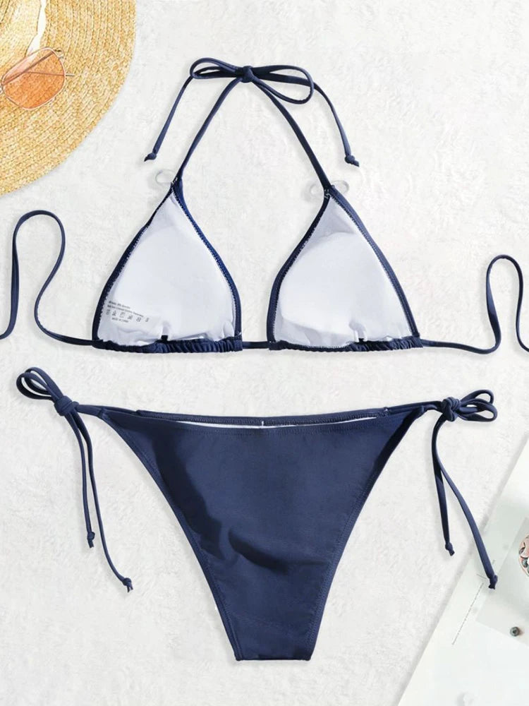 Triangle Thong Bikini Set Sheyln