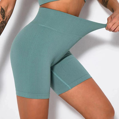 Seamless High Waist Sports Shorts Sheyln