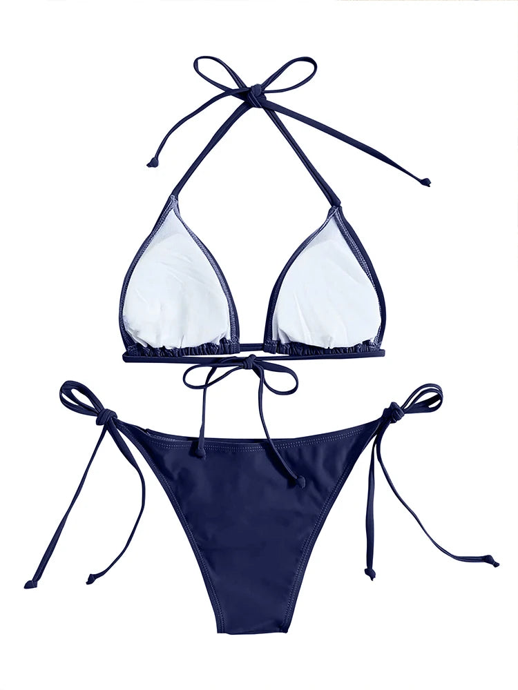 Triangle Thong Bikini Set Sheyln
