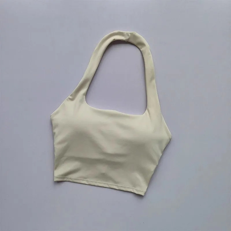 Backless Athletic Crop Bra Sheyln