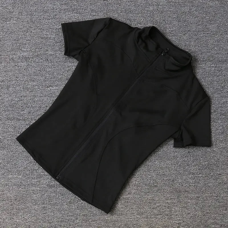 Zip-Front Active Top Sheyln
