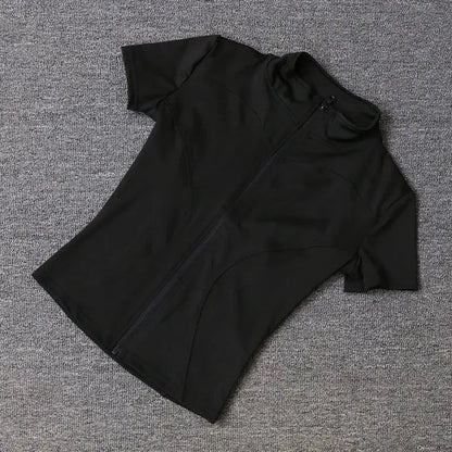 Zip-Front Active Top Sheyln