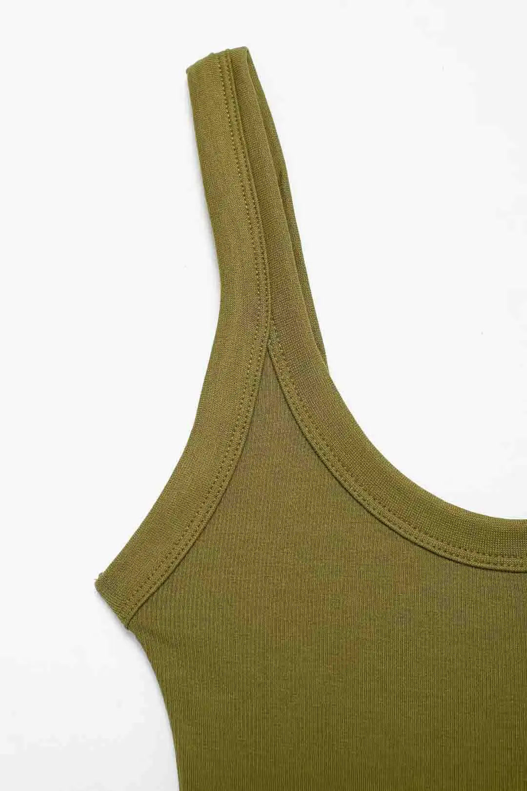 Ribbed Snap-Button Bodysuit Sheyln