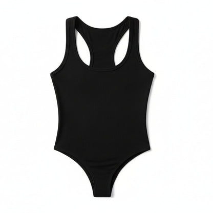 Knit Off-Shoulder Halter Bodysuit Sheyln