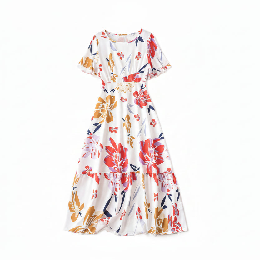 French Frill Maxi Dress Sheyln