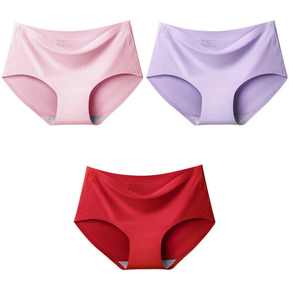 Ice Silk Seamless Briefs 3-Pack Sheyln