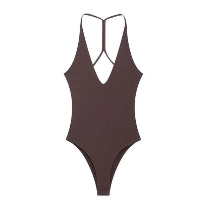 Slip Bustier Backless Bodysuit Sheyln