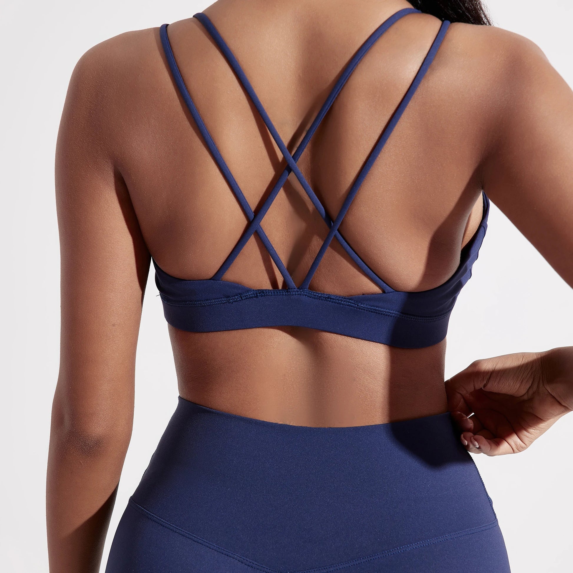 Cross-Back High Support Sports Bra Sheyln