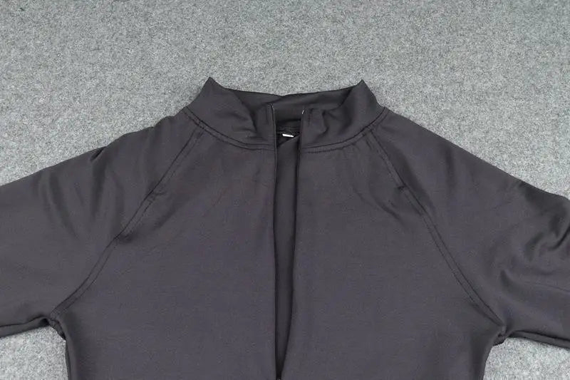 Half-Zip Mock Neck Long Sleeve Bodysuit Sheyln