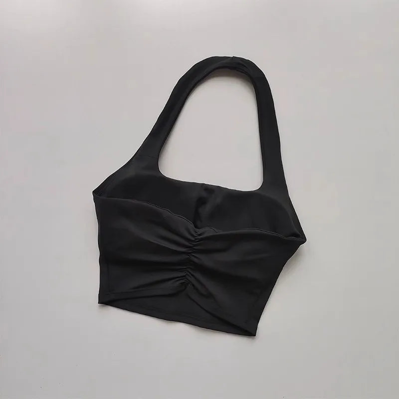 Backless Athletic Crop Bra Sheyln