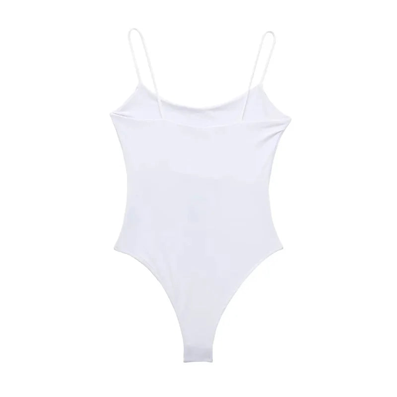 Backless Fitted Bodysuit Sheyln
