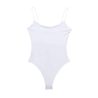 Backless Fitted Bodysuit Sheyln