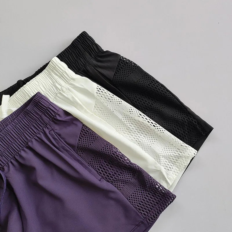 High-Waist 2-in-1 Yoga Shorts Sheyln
