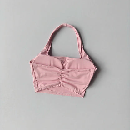 Backless Athletic Crop Bra Sheyln