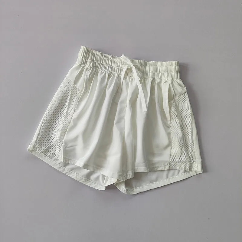High-Waist 2-in-1 Yoga Shorts Sheyln